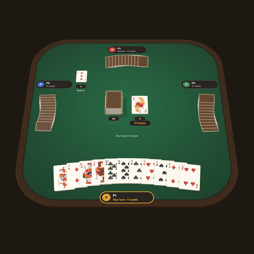 Canasta board