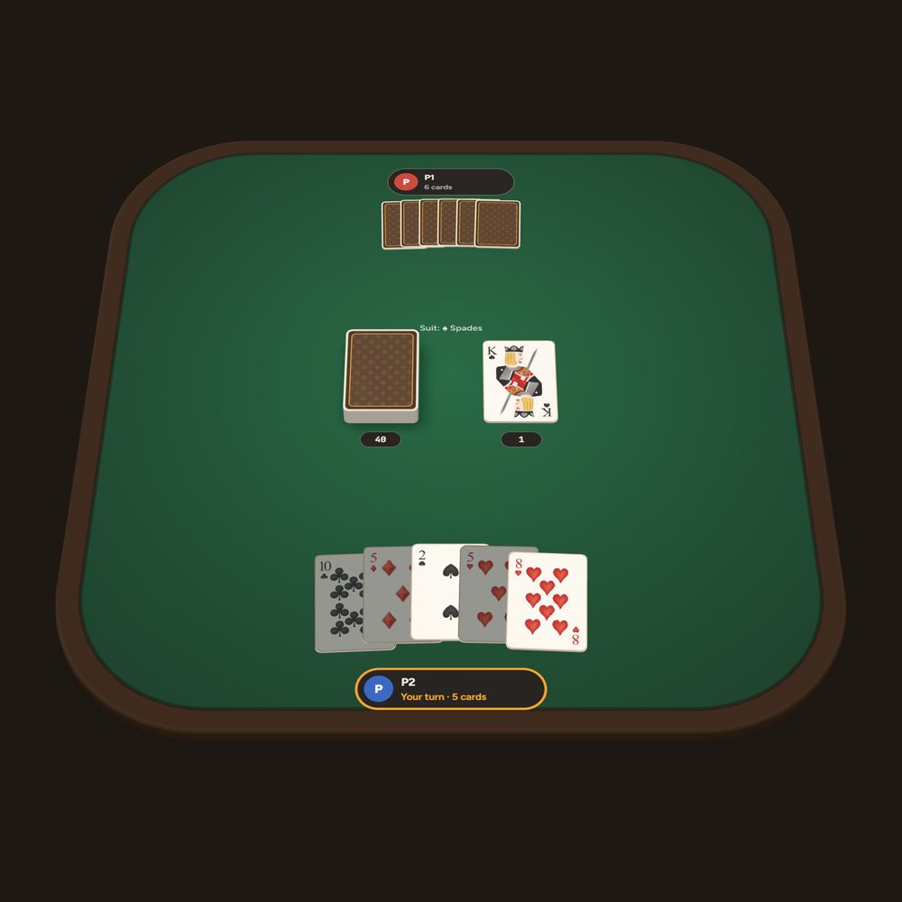 Crazy Eights board