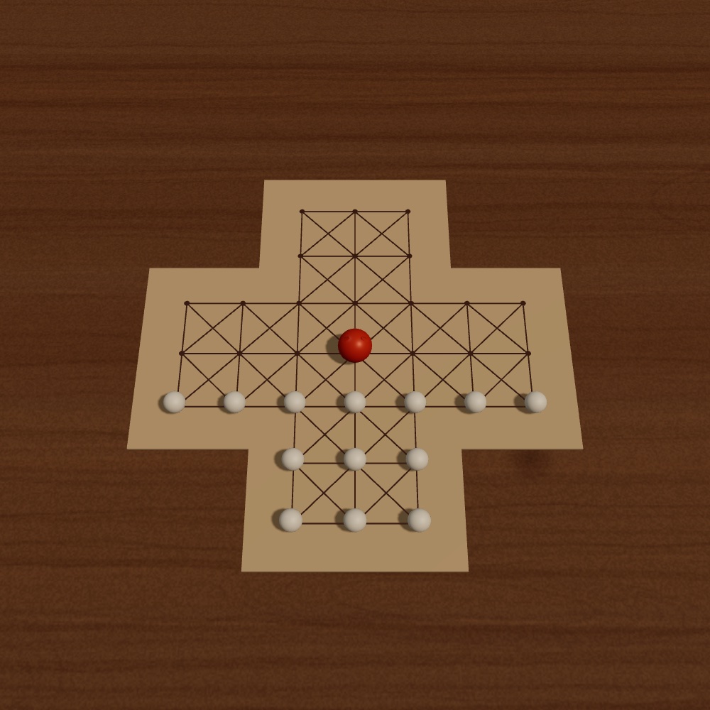 Fox & Geese board game