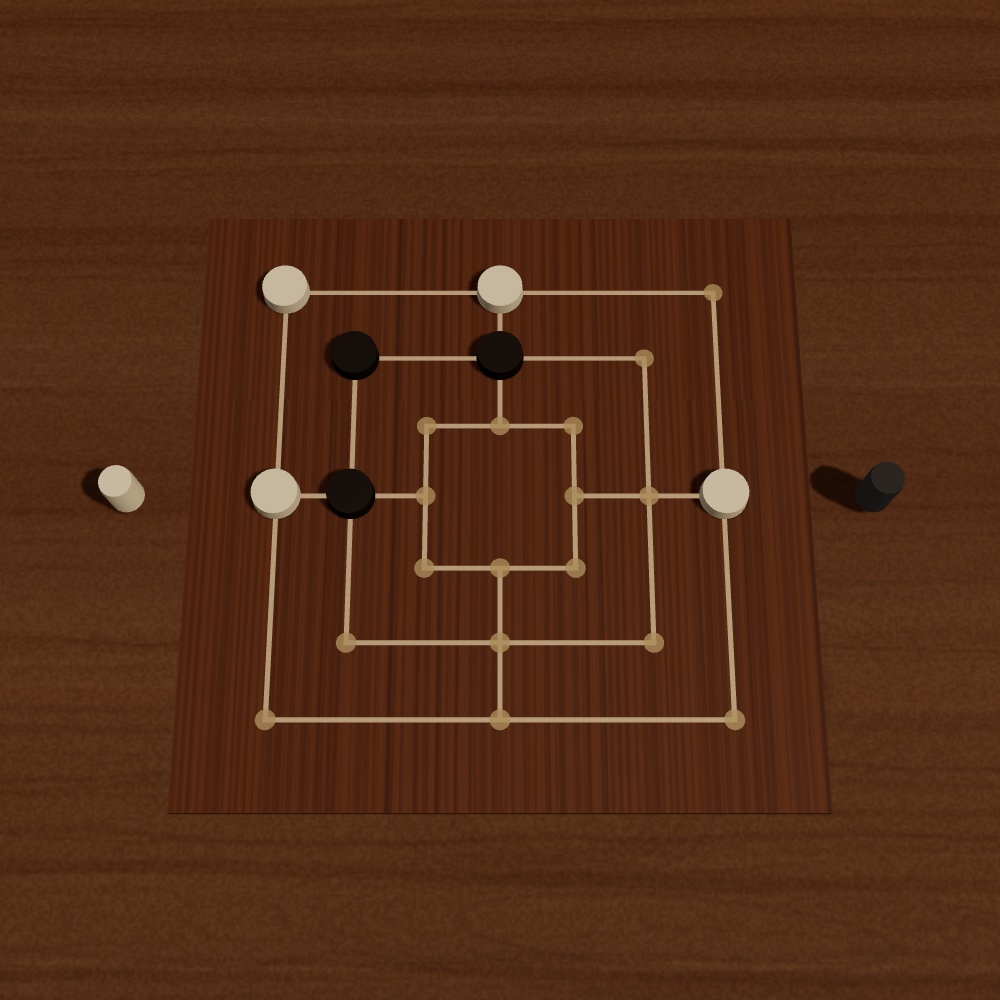 Nine Men's Morris board game