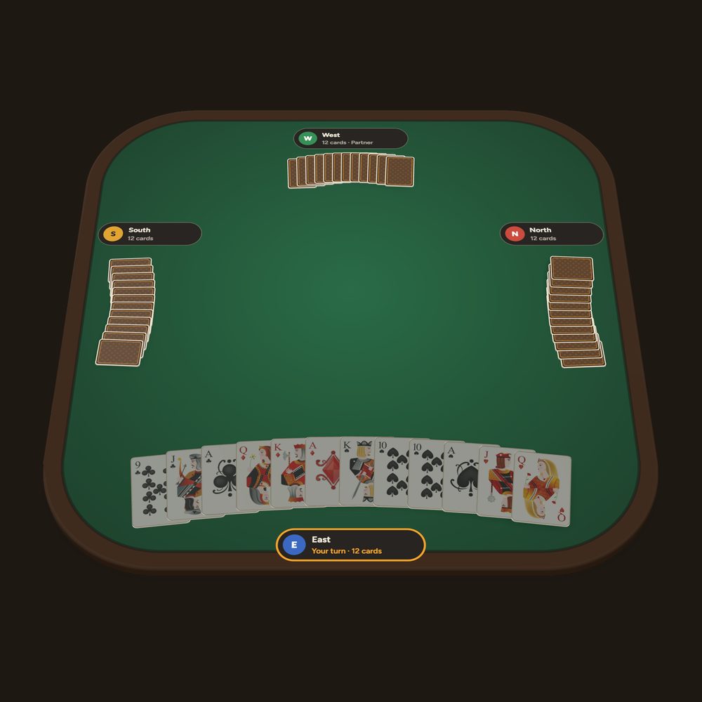 Pinochle board