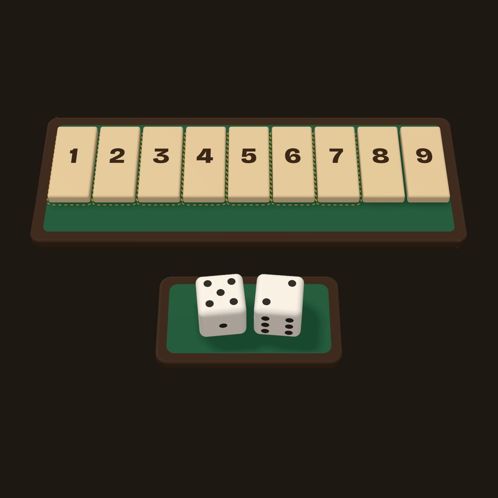 Shut the Box board